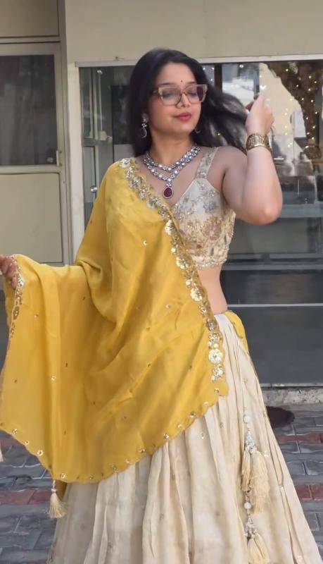 Tapi-307 Chinon High quality lehengha choli supplier